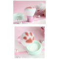 Pink Black  Cute Cat Paw Foundation Brush